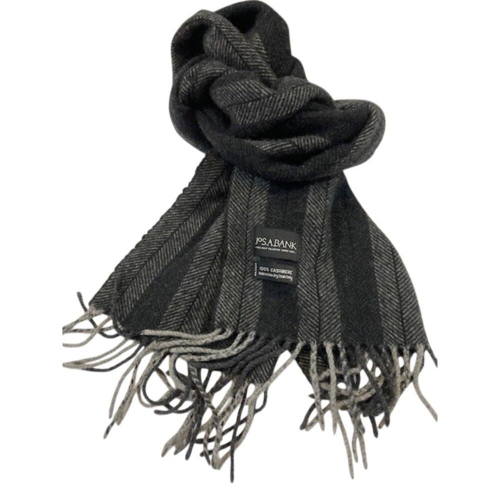 Jos. A. Bank-100% Cashmere Men's Herringbone Stripe Pattern